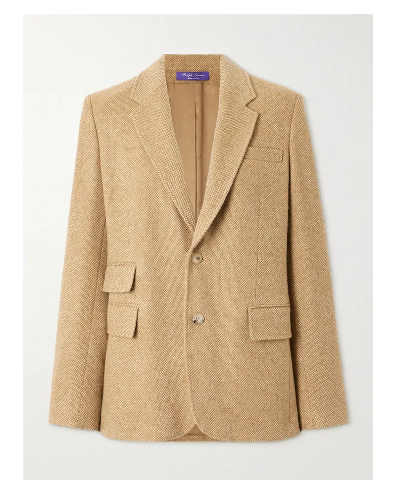 Ralph Lauren Eli Blazer Aus Tweed Aus Einer Woll-kaschmirmischung - Braun Braun