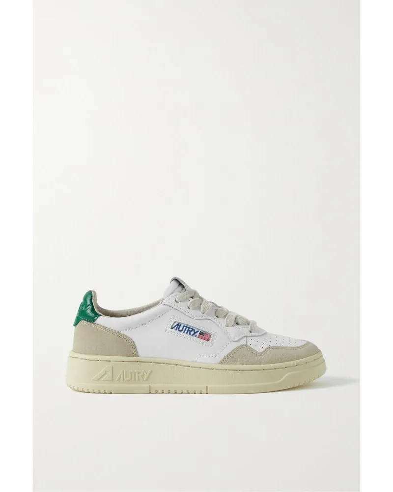 AUTRY Medalist Low Sneakers Aus Veloursleder Und Leder - Weiß Weiß