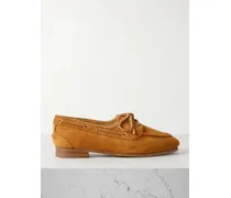 Pathy Suede Loafers - Brown