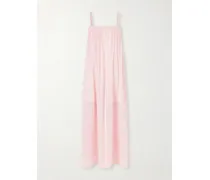 Eda Cotton-gauze Maxi Dress - Pink