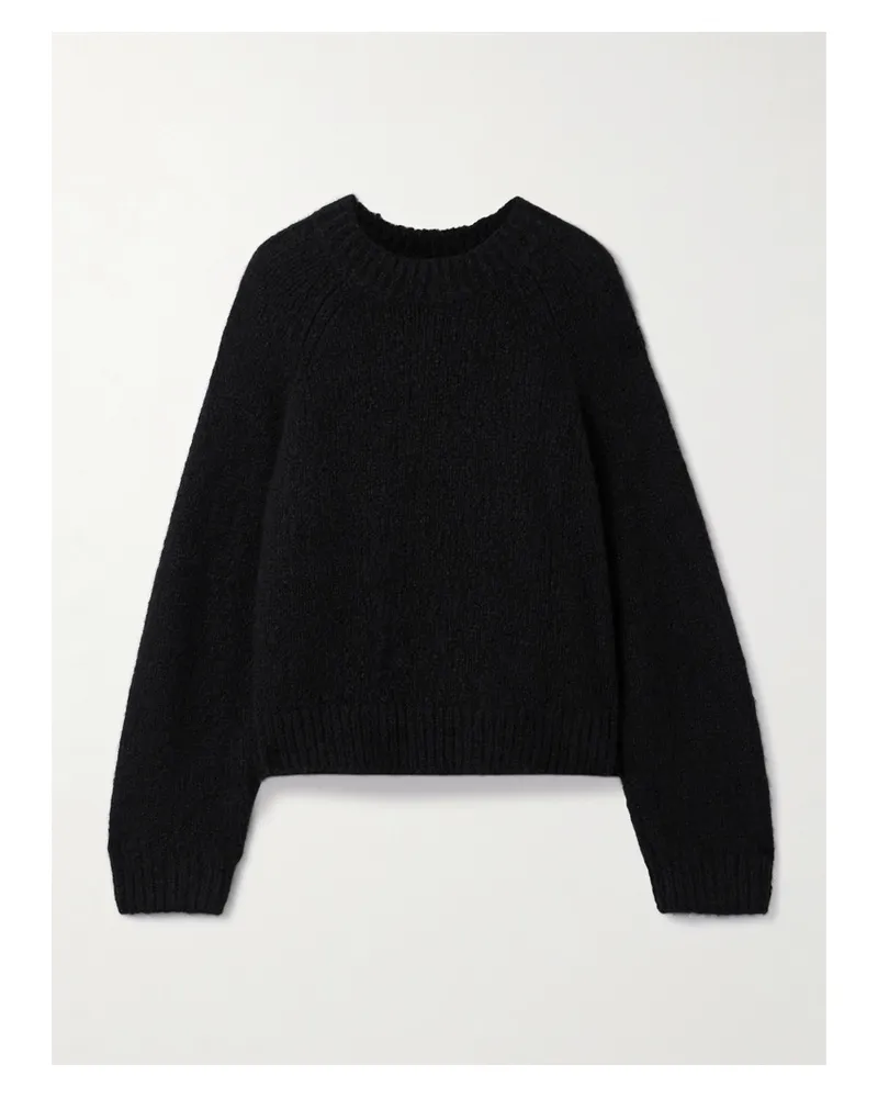 Nili Lotan Tomaso Pullover Aus Einer Kaschmir-seidenmischung - Schwarz Schwarz