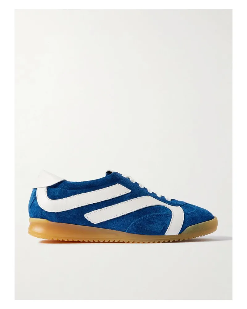 Proenza Schouler Track Sneakers Aus Veloursleder Mit Lederbesätzen - Blau Blau