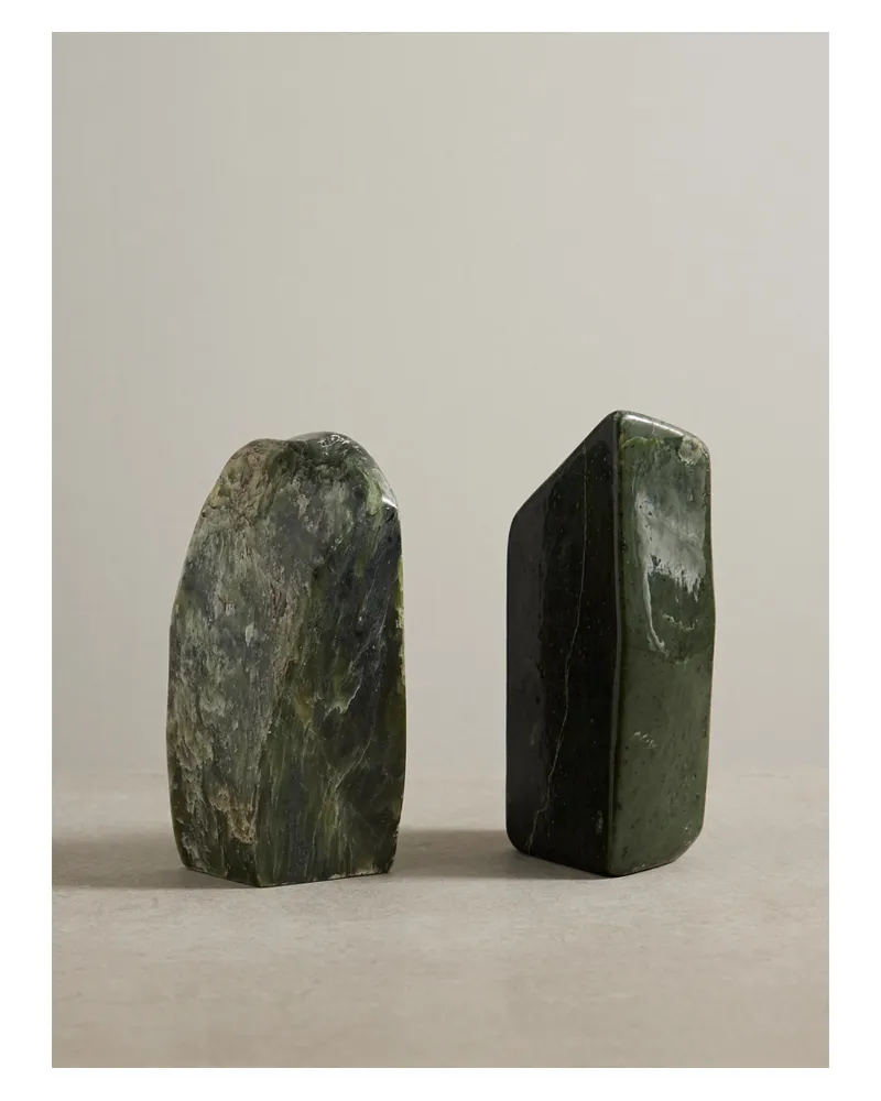 JIA JIA Buchstützen Aus Jade - Grün Grün