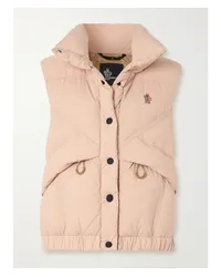 Moncler Marolies Daunenweste aus Gestepptem Shell Pink