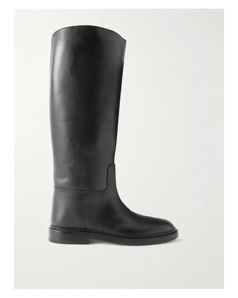 LEGRES 80 Kniehohe Stiefel Aus Leder - Schwarz Schwarz