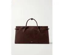 East West Nubuck Tote - Brown