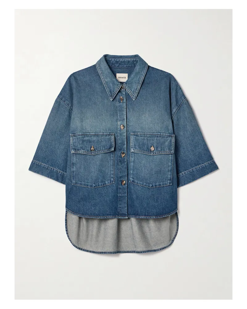 KHAITE Mahsha Jeanshemd - Blau Blau