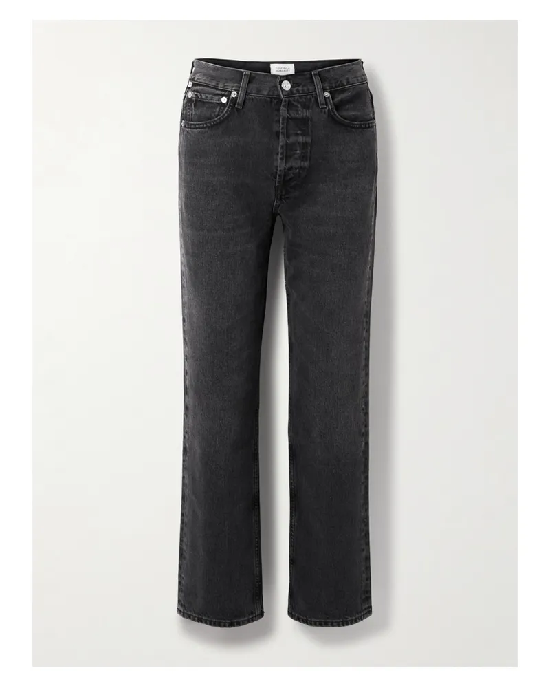 Citizens of humanity Blaine Hoch Sitzende Jeans Mit Geradem Bein - Schwarz Schwarz