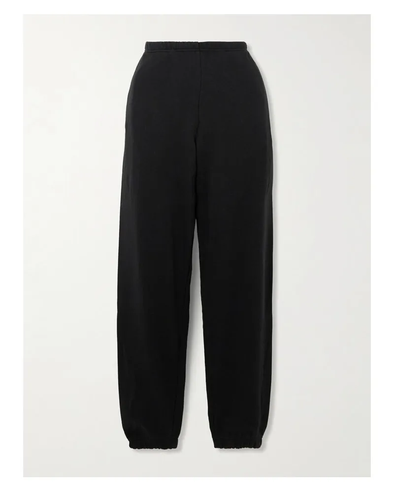 SKIMS Cotton Fleece Jogger – Onyx – Jogginghose Aus Jersey Aus Einer Baumwollmischung - Schwarz Schwarz