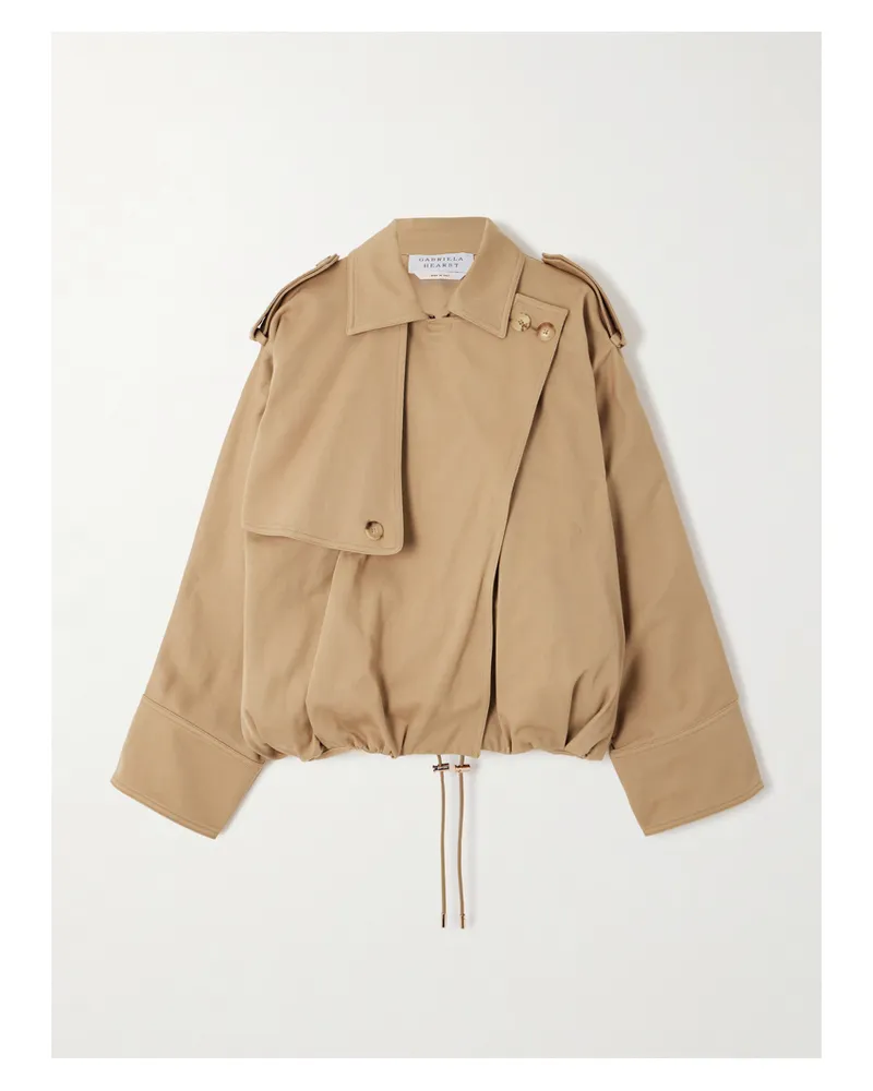 Gabriela Hearst Hunt Oversized-jacke Aus Baumwoll-twill - Braun Braun