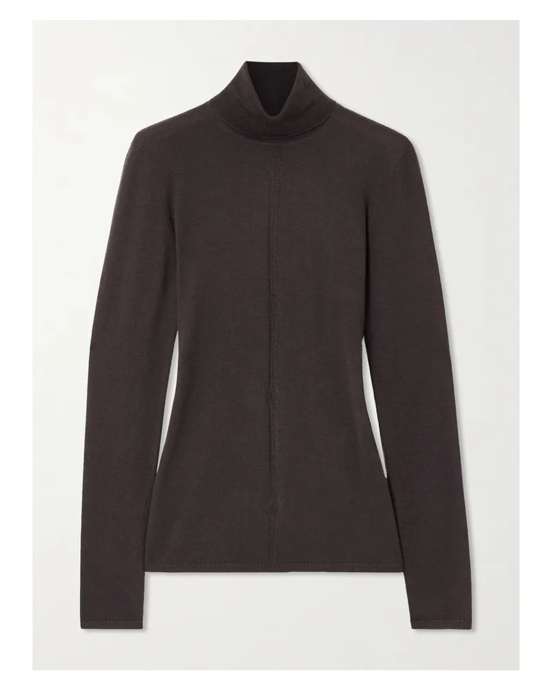 Gabriela Hearst Steinem Rollkragenpullover Aus Einer Kaschmir-seidenmischung - Braun Braun