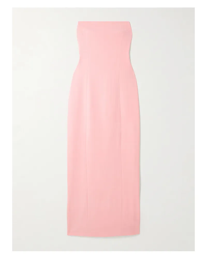 Solace London Anderson Trägerlose Robe Aus Crêpe - Pink Pink