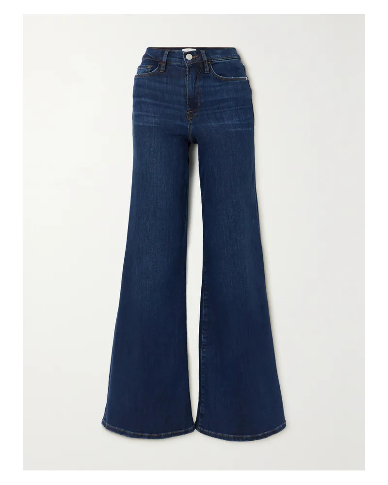 Frame Denim Le Palazzo Hoch Sitzende Jeans Mit Weitem Bein - Blau Blau
