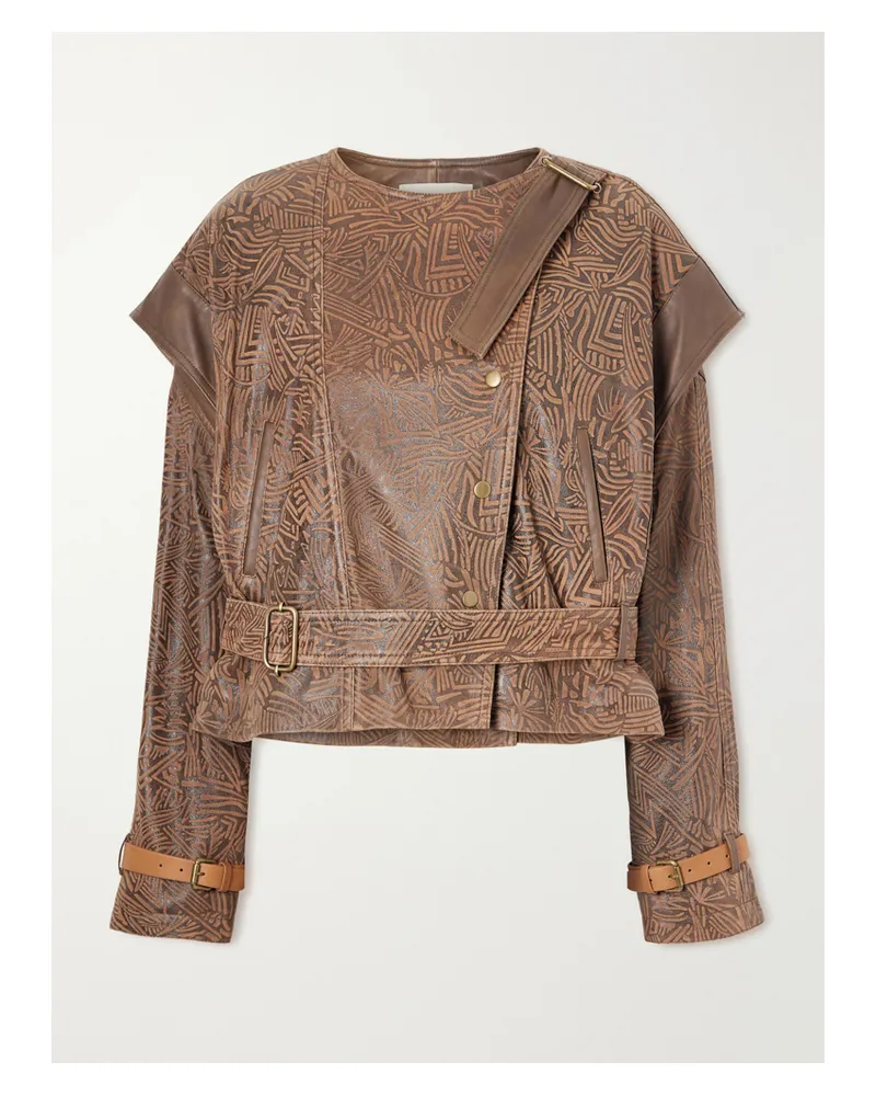 Isabel Marant Leather Jacket - Brown Brown