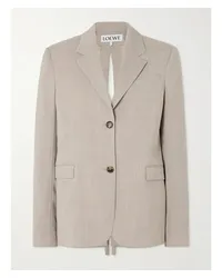 Loewe Blazer aus Wolle mit Rückenausschnitt Neutral