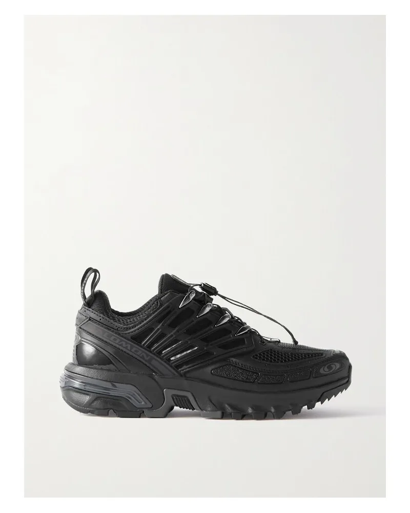 Salomon Acs Pro Advanced Sneakers Aus Mesh Mit Gummibesätzen - Schwarz Schwarz