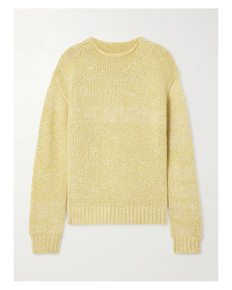 Le Kasha 1918 Brest Organic Cashmere Sweater - Yellow Yellow