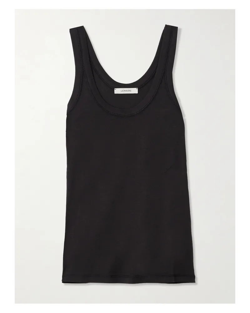 Christophe Lemaire Tanktop Aus Biobaumwolle - Schwarz Schwarz