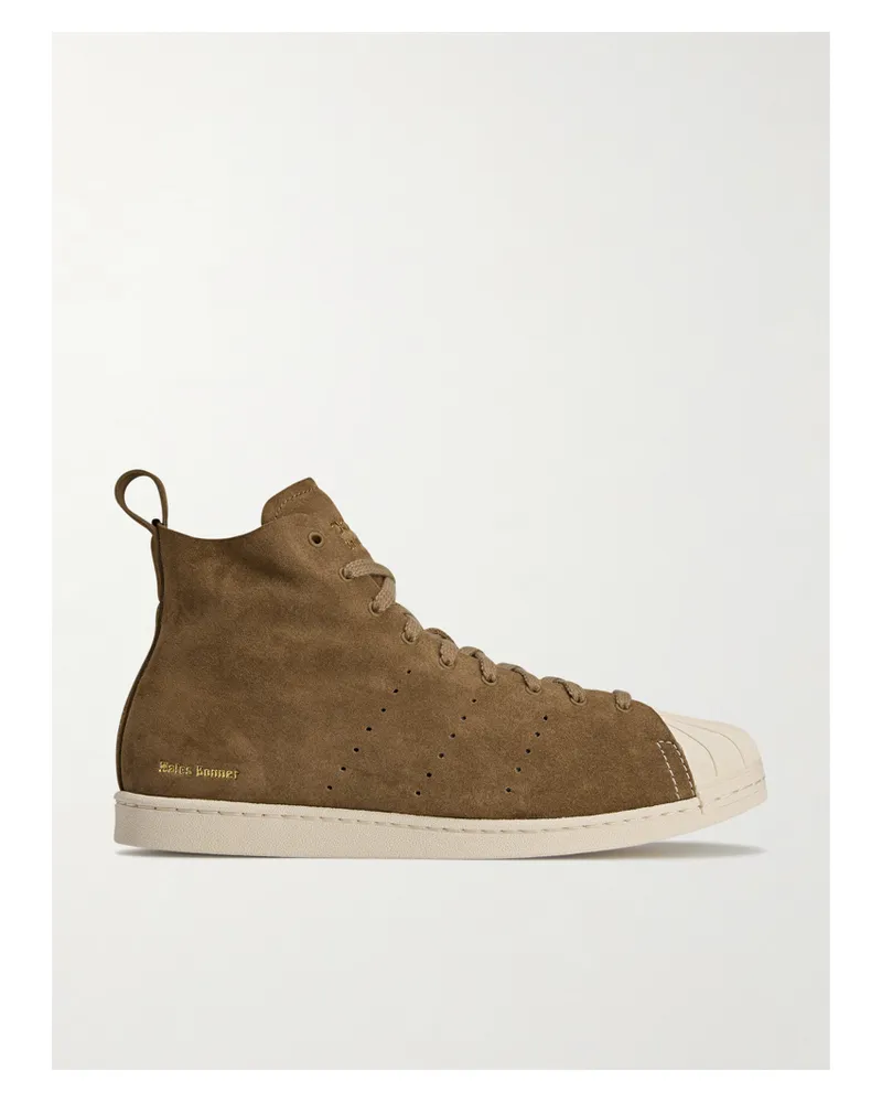 adidas Wales Bonner Superstar Hi Sneakers Aus Veloursleder Mit Perforationen - Braun Braun