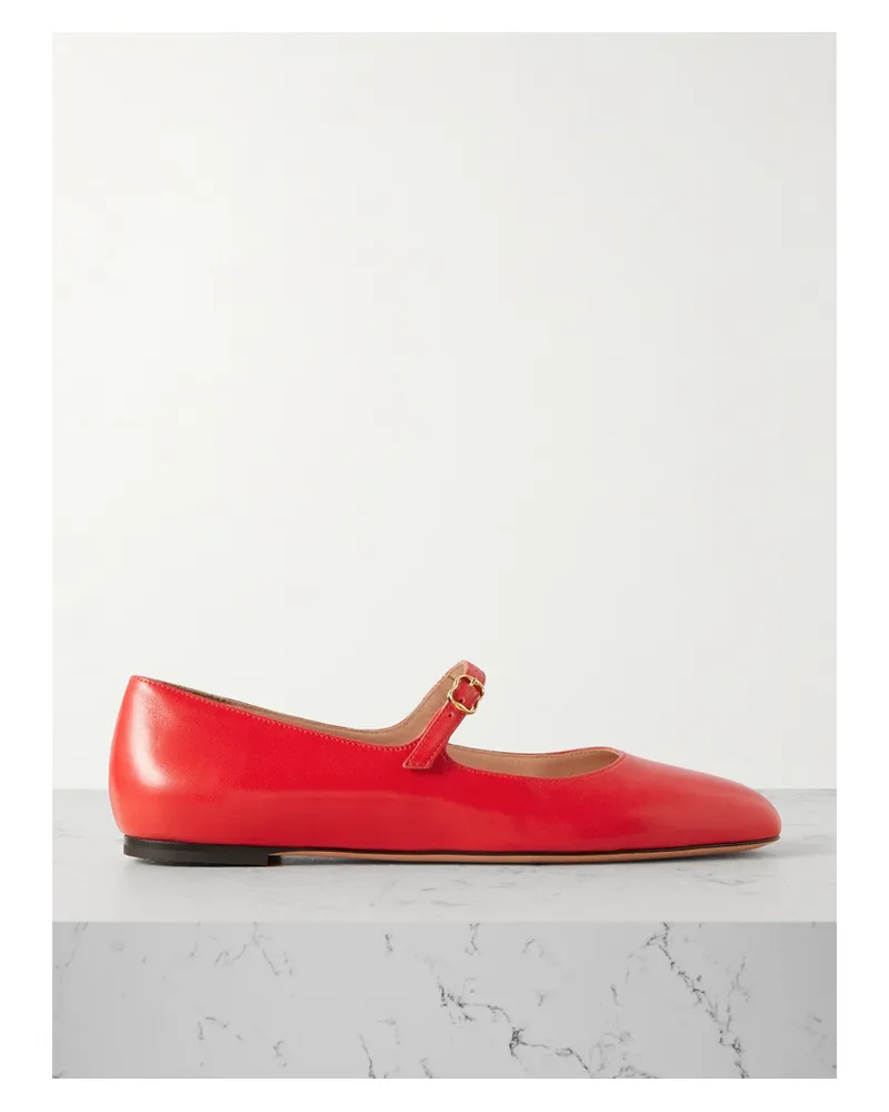 Bally Banya Mary-jane-ballerinas aus Leder Rot