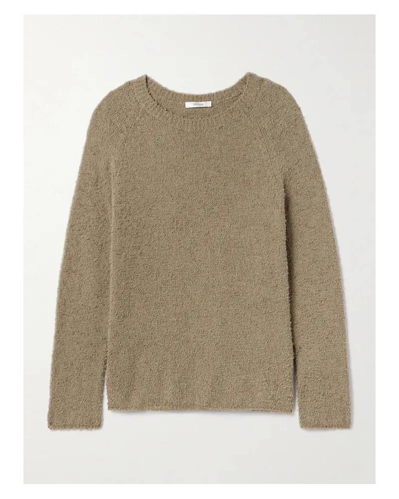 The Row Kathy Pullover Aus Baumwoll-bouclé - Braun Braun