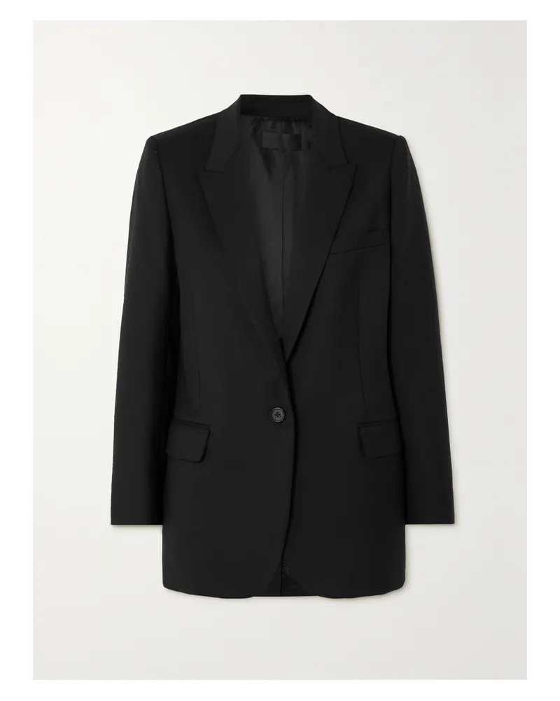 Nili Lotan Diane Stretch-wool Twill Blazer - Black Black