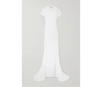 Balenciaga Maxikleid aus Stretch-baumwoll-jersey Weiß
