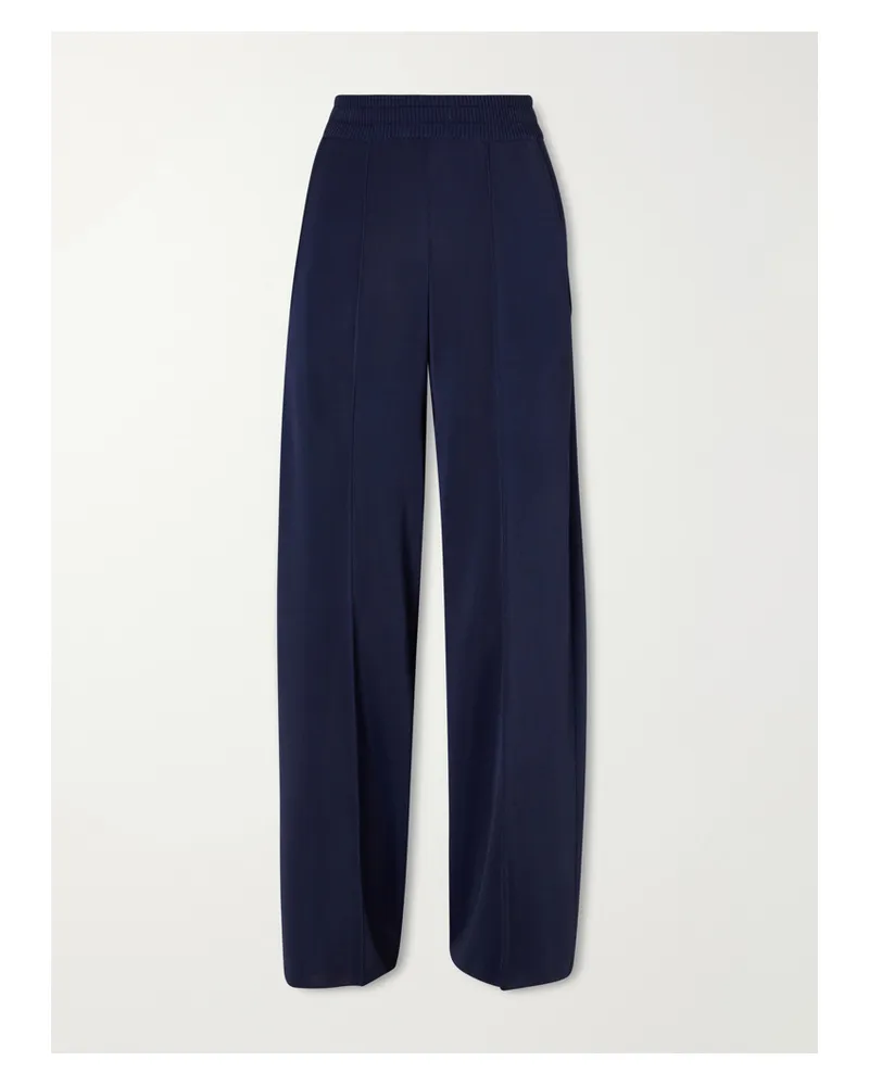 Lanvin Knitted Wide-leg Pants - Blue Blue