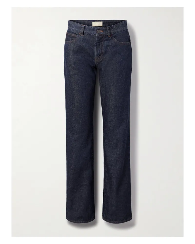 The Row Carlyl Mid-rise Straight-leg Jeans - Blue Blue