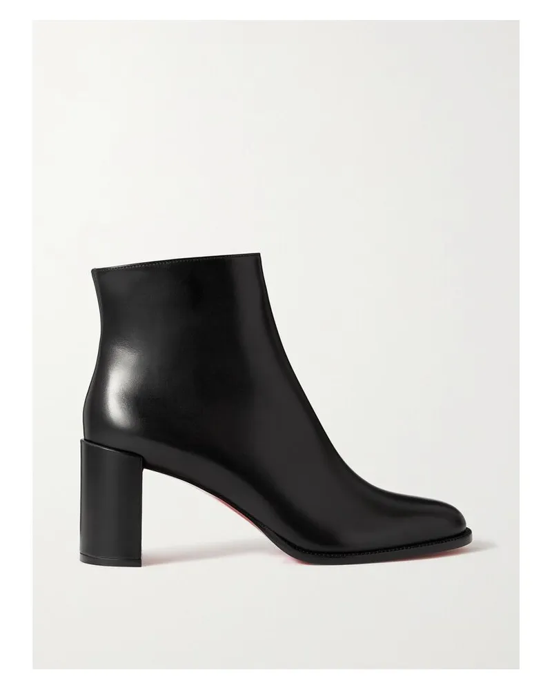 Christian Louboutin Adoxa 70 Ankle Boots Aus Leder - Schwarz Schwarz
