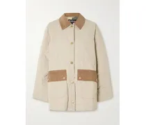 Corinne Steppjacke Aus Shell Mit Baumwollcordbesätzen - Neutral