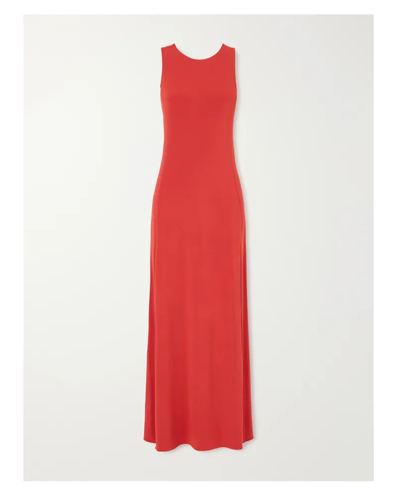 Max Mara Jersey Maxi Dress - Red Red