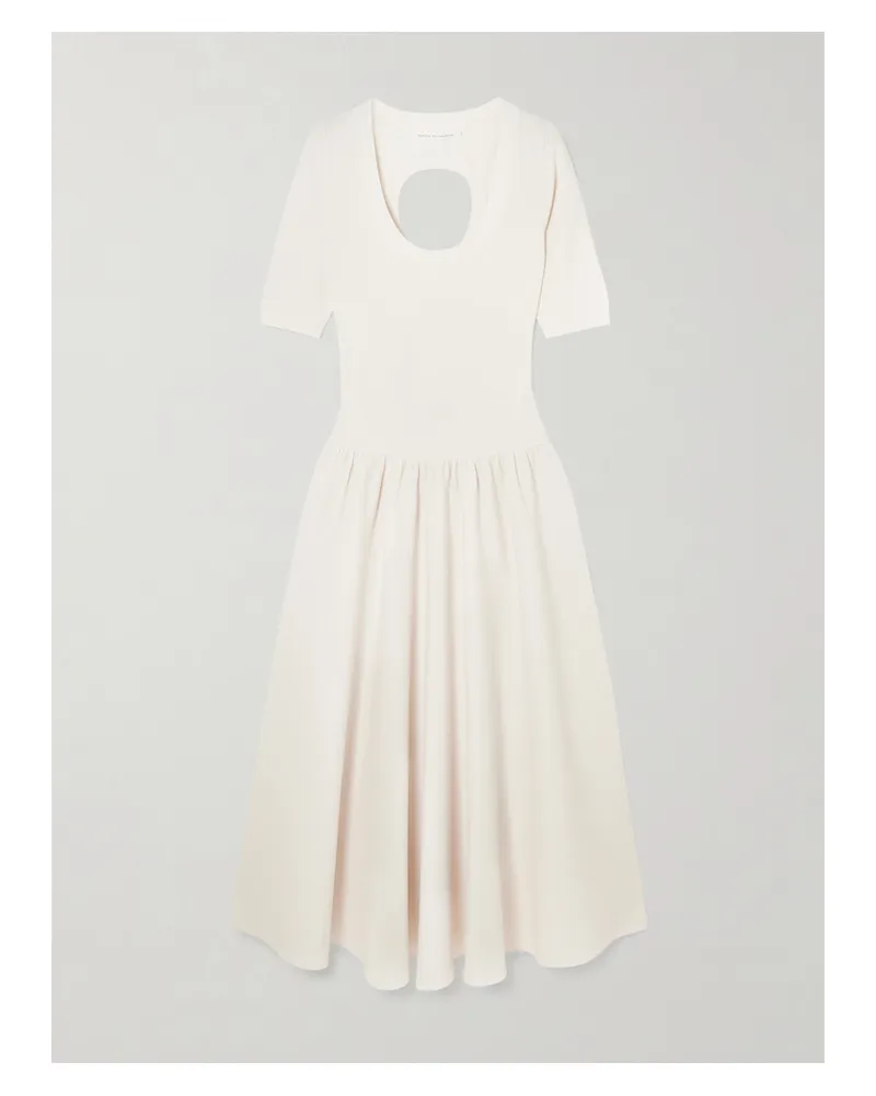 Maria Mcmanus Cutout Jersey Maxi Dress - Neutrals Neutrals