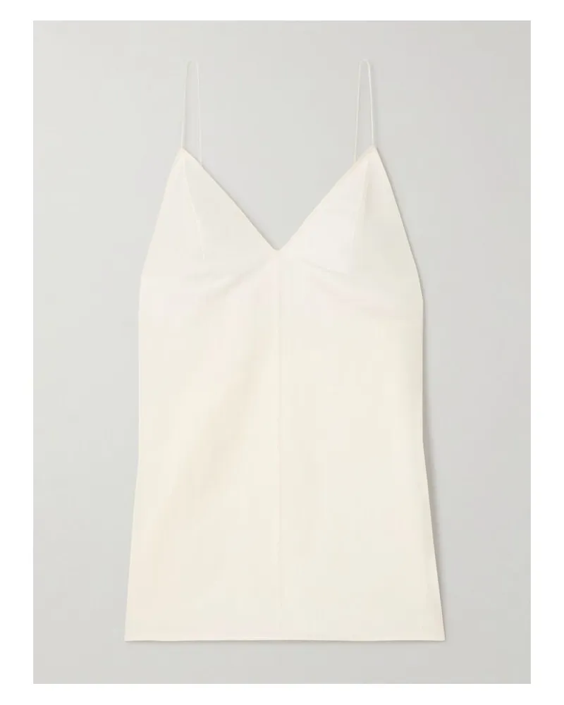 KHAITE Talsie Tanktop Aus Organza Aus Einer Seiden-baumwollmischung - Elfenbein Elfenbein