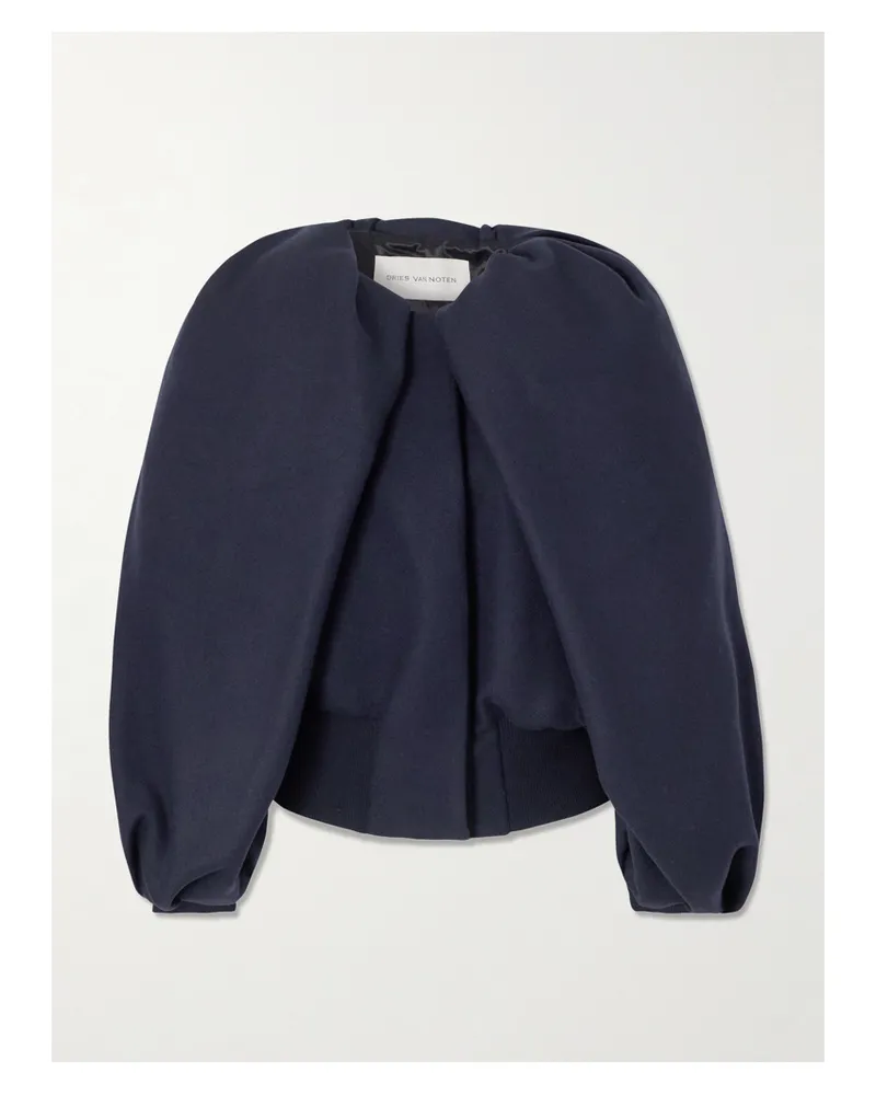 Dries van Noten Jacke Aus Einer Wollmischung - Blau Blau