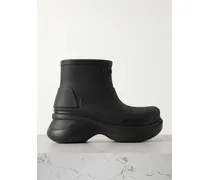 Crocs Eva Rubber Platform Ankle Boots - Black
