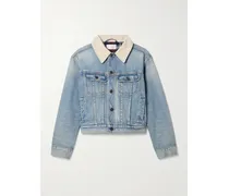 Joras Jeansjacke Mit Twill-besätzen - Blau