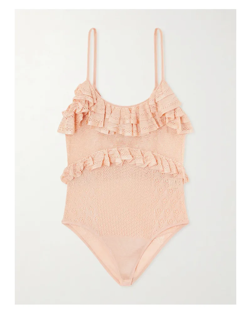 Ulla Johnson Bania Knit Bodysuit - Pink Pink