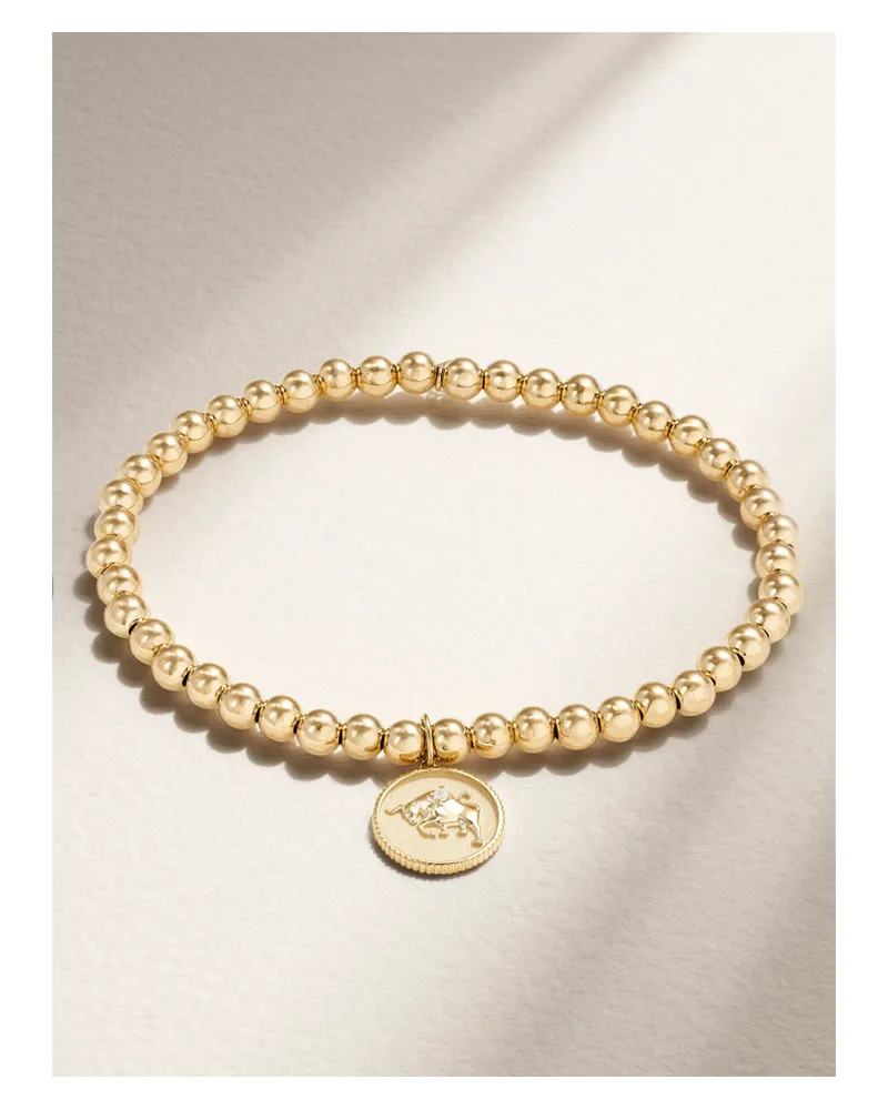 Sydney Evan Taurus Armband Aus 14 Karat Gold Mit Diamant Gold
