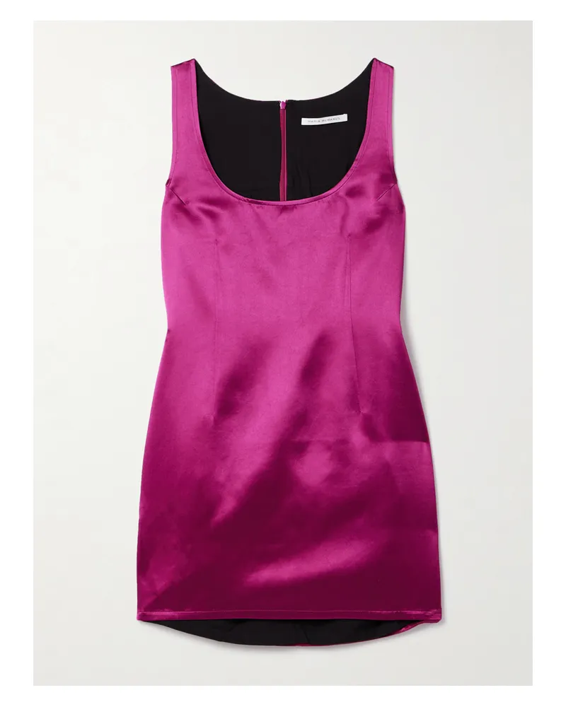 Maria Mcmanus Minikleid Aus Crêpe De Chine - Lila Lila