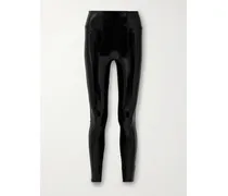 Leggings Aus Lacklederimitat - Schwarz