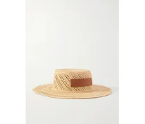 Paula's Ibiza Ajoure Hut Aus Raffiabast Mit Applikation - Neutral