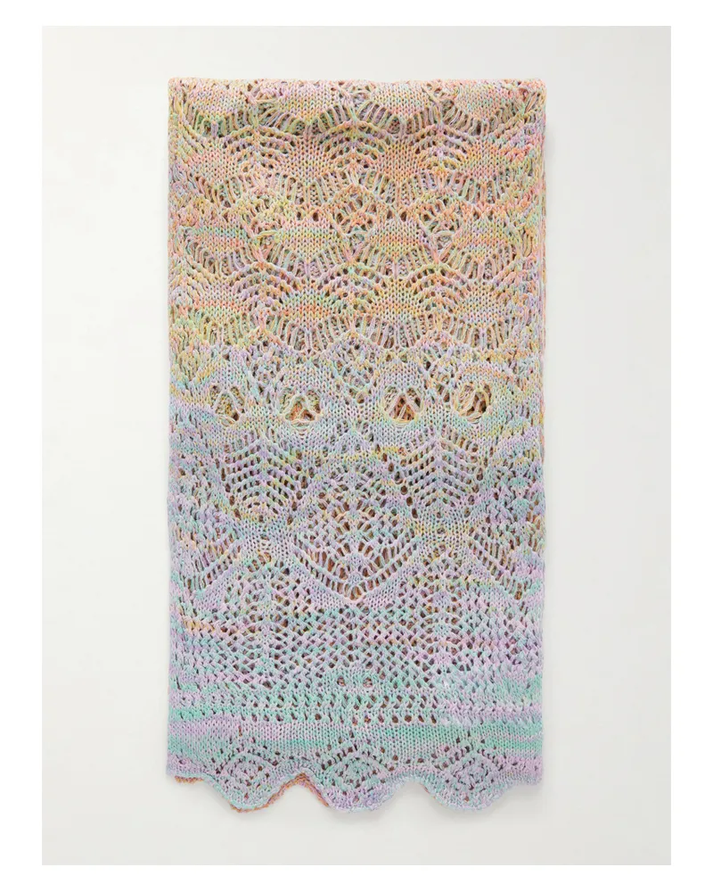 Anna Sui Space Dye Scarf - Orange Orange