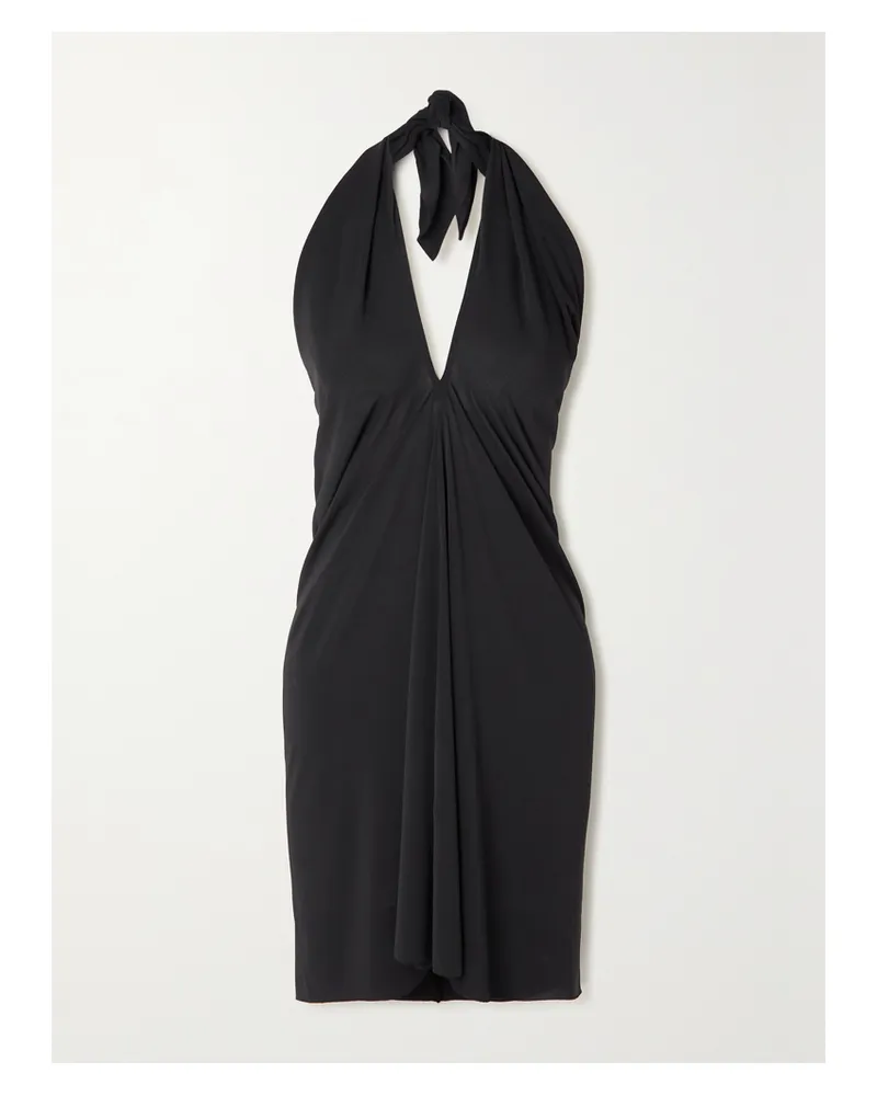 Eres Mimi Wandelbares Neckholder-kleid Aus Stretch-jersey - Schwarz Schwarz