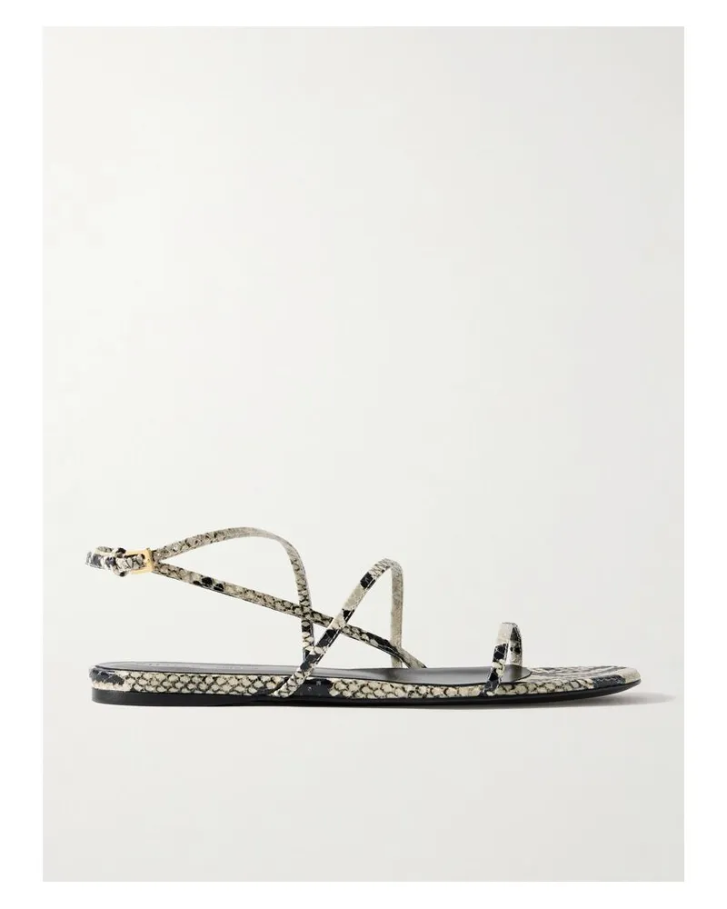 KHAITE Loop Sandalen Aus Leder Mit Schlangeneffekt - Animal-Print Animal-print
