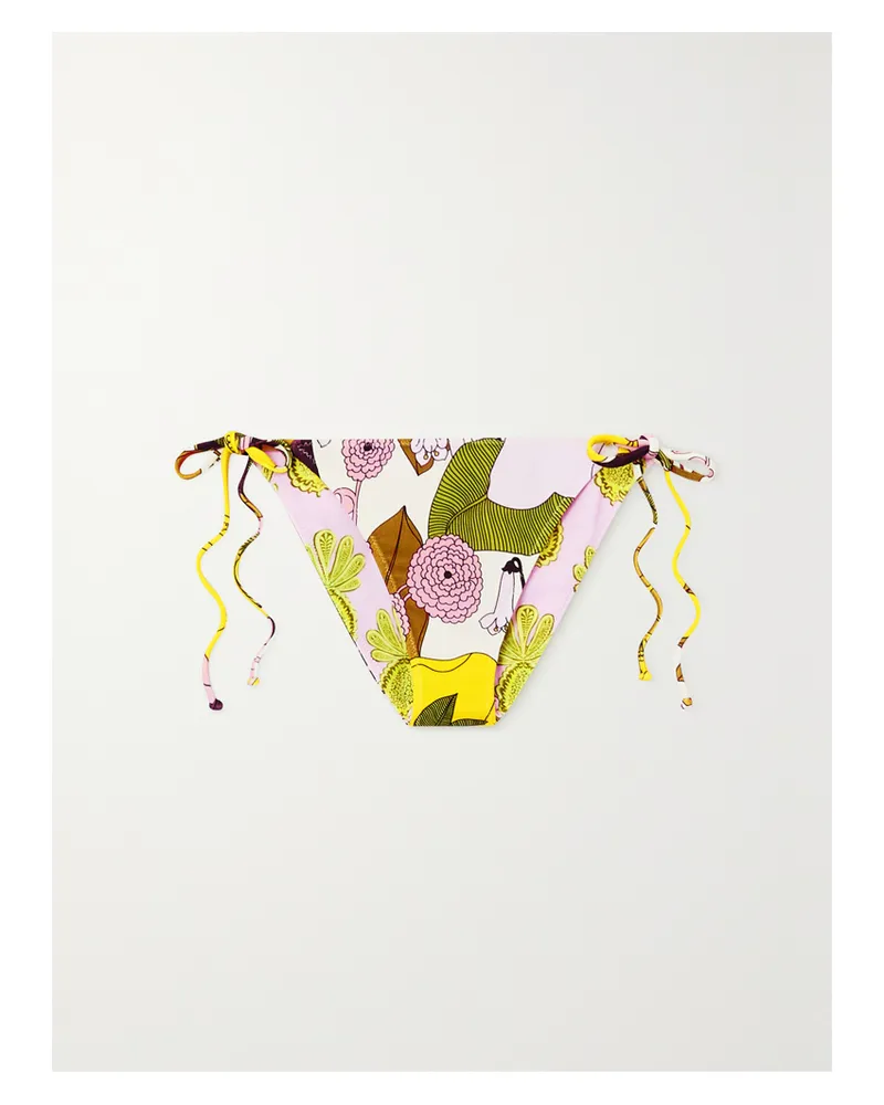 La DoubleJ Bedrucktes Bikini-höschen - Pink Pink