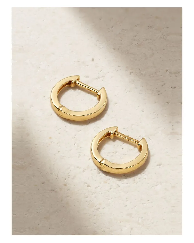 ANITA KO Huggies Creolen Aus 18 Karat Gold Gold