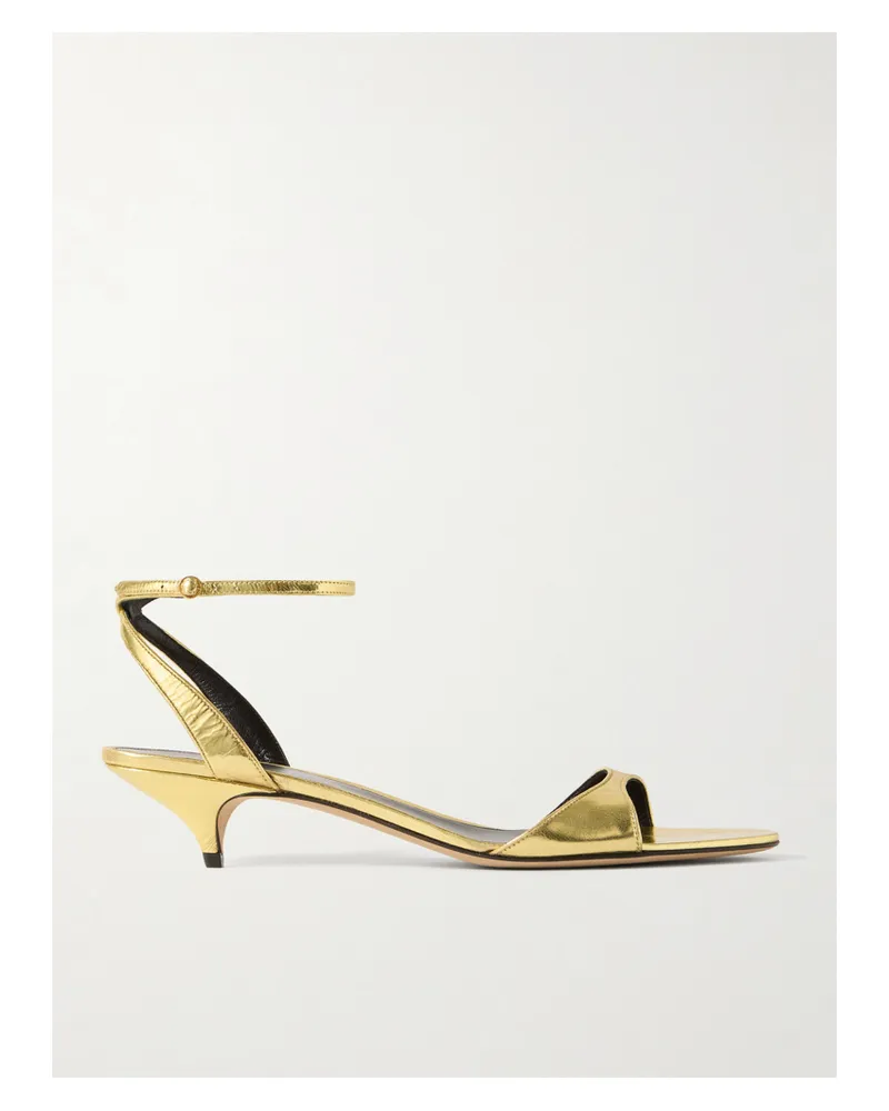 The Row Vika Sandalen Aus Leder - Gold Gold