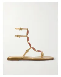 Gianvito Rossi Shanti Sandalen aus Metallic-leder Gold