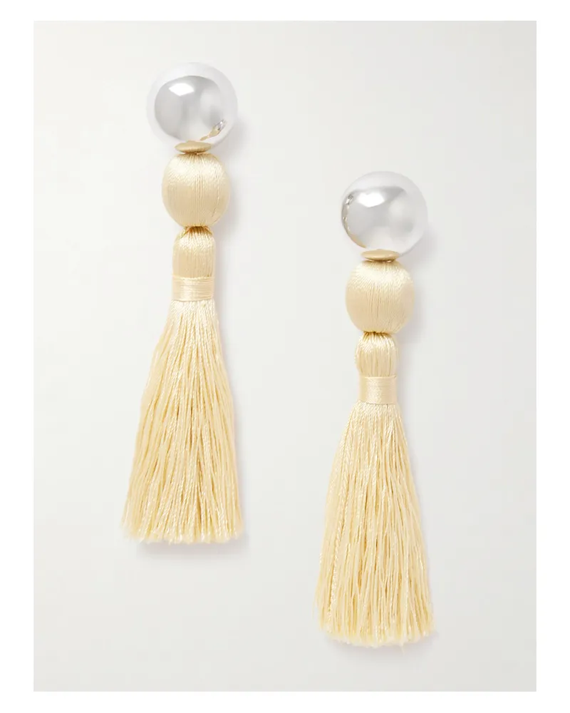 Sophie Buhai Venetian Tasseled Sterling Silver Earrings - Neutrals Neutrals